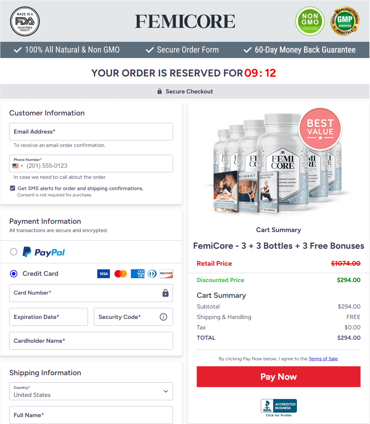 Femicore online buy